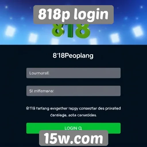 Facilidade de uso do 818p login