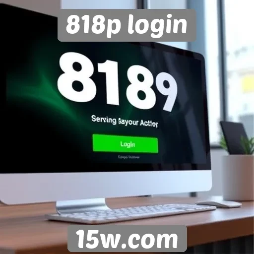 navegação e interface do 818p login