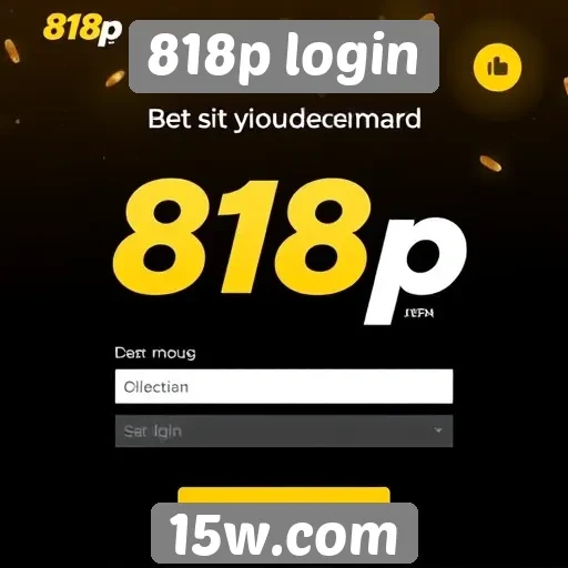 Login e registro no site 818p