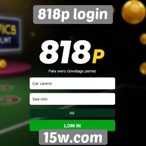 Procedimento de cadastro no site 818p login