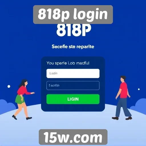 Acessibilidade do site 818p login para novos usuários
