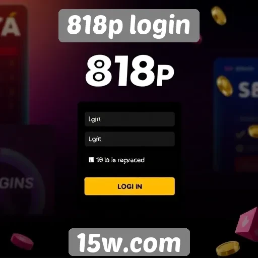 Funcionalidades do site 818p login para jogadores