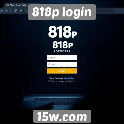 Experiência do usuário no 818p login
