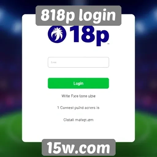 Interface do usuário no 818p login